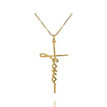 Gold Jesus Necklace